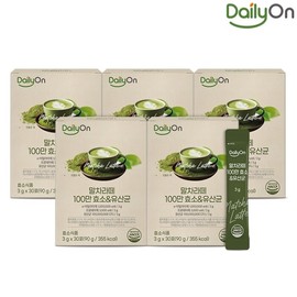 Daily On Domestic Matcha Latte 1 Million Enzyme Lactobacillus 30 sachets x 5 (5 months) / 데일리온 국내산 말차라떼 100만 효소 유산균 30포x5개(5개월)