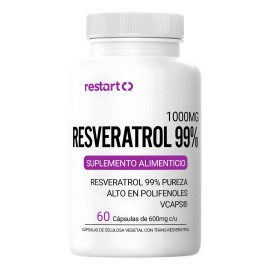 Trans Resveratrol 99 1000mg Con Polifenoles Trans-resveratrol Puro Con Inulina 2 A 5 Veces Ms Potente - Cpsulas Vcaps Vitaminas Mujer  Hombre -...    