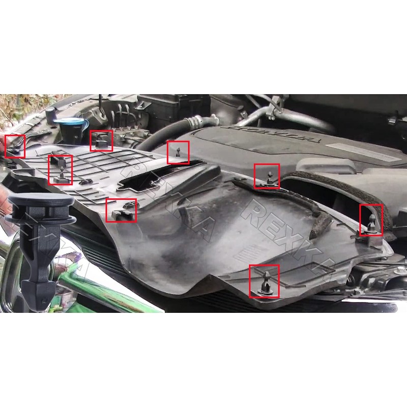 Rexka 20pcs Striker Engine Cover Retainer Clip Compatible with Honda