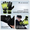 HO Soccer Force Green Goalkeeper Gloves, Unisex, Kids, Black/Lime, 6