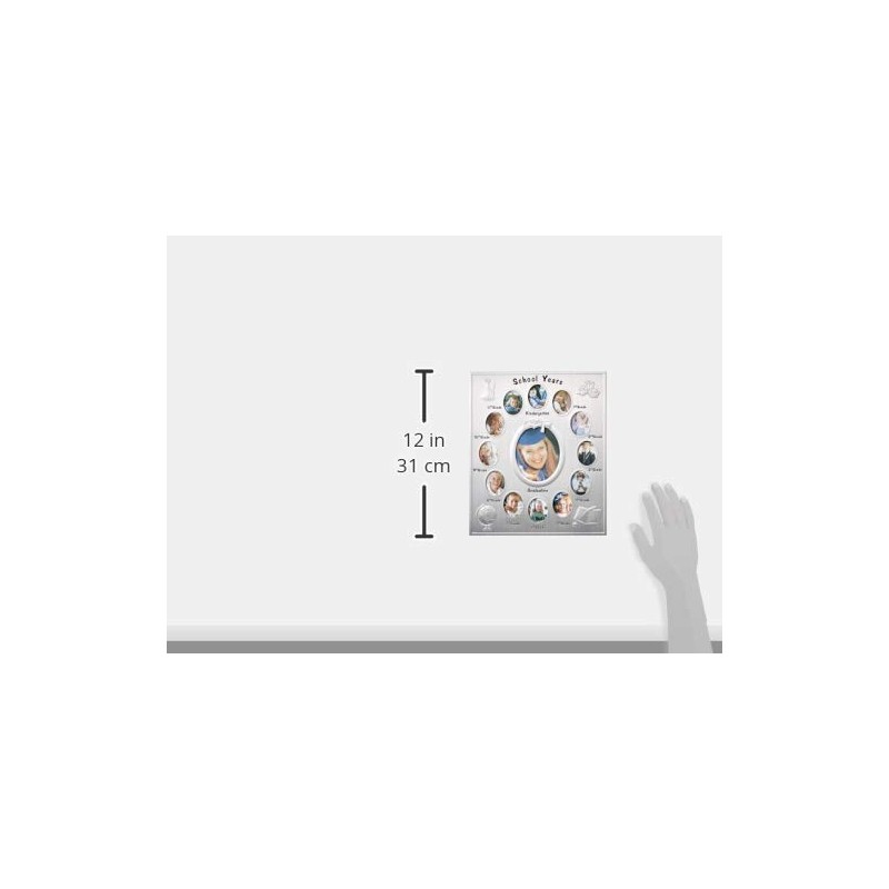 Elegance 63502 School Years Photo Frame Silver, Multi Color