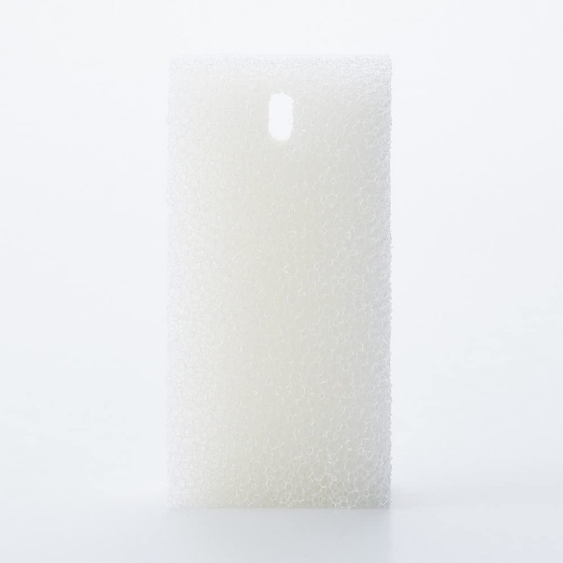 MUJI 38304623 Urethane Foam Three-Layer Bath Sponge, White, Width 2.8
