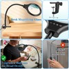 JUOIFIP Lupe mit Licht und Clip- 10X 20X Desktop Lupenlampe