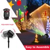 Tangkula Christmas Projector Light, Rotating LED Projection Lamp with 60°