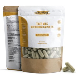 Tiger Milk Mushroom Capsules | Pure 500mg Extract for Immune & Respiratory Support | Vegan-Friendly HPMC | Anti-Inflammatory Benefits | Enhances Lung Health | 60 Count Resealable Pack