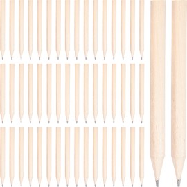 Angoily Pack of 50 Short Round Pencils Mini Wooden Hb Pencils 3 5 Inch Half Pencils Pre-sharpened Pencils for Nursery and Preschool Children School Stationery Supplies