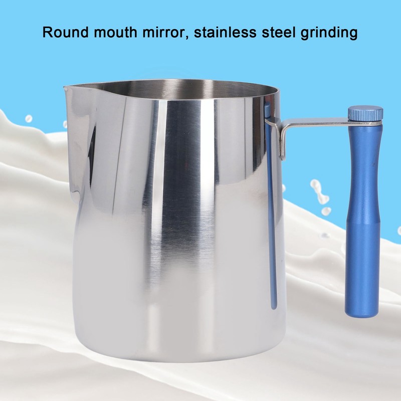 600ML Stainless Steel Coffee Frothing Pitcher Break Resistance Milk Frothing