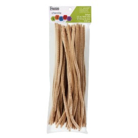 Essentials By Leisure Arts Arts Chenille Stem 12" 6mm Beige 100pc