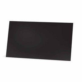 Black Place Cards - Flat or Tent - 10 or 50 Pack - White Blank Front with Solid Color Border - Placement Table Name Seating Stationery Party Supplies - Occasion or Dinner Event (10, Flat Style)