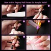 BOMOQING 120 PCS Dual Nail Forms with 100 PCS Nail