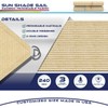 Windscreen4less Straight Edge Sun Shade Sail 6' x 15' Sun