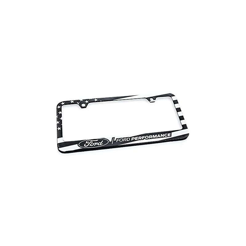 Ford Performance American Flag Patriotic Black UV Printed Metal License