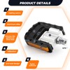 ROCKBROS Bike Peals, Foldable, Non-Slip, Aluminum Pedals with Reflectors