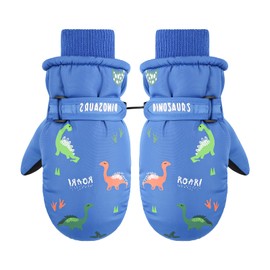 QKURT Kids Ski Gloves, Winter Windproof Snow Mittens Thermal Insulation Mitts Girls Boys Cold Weather Mittens for 2~15 Years Old Kids Sledding Snowboard Skating Cycling Running and Outdoor Activities