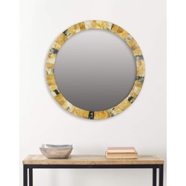 Safavieh Home Collection White Nouveau Wave Mirror