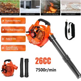 Unbranded Handheld Leaf Blower Gas Powered 2-Stroke Commercial Heavy Duty Grass Yard Clean