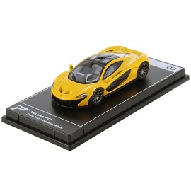 DCD McLaren P1 Volcano Yellow Metallic with Black Top "Hypercar League Collection" 1/64 Diecast Model Car by PosterCars