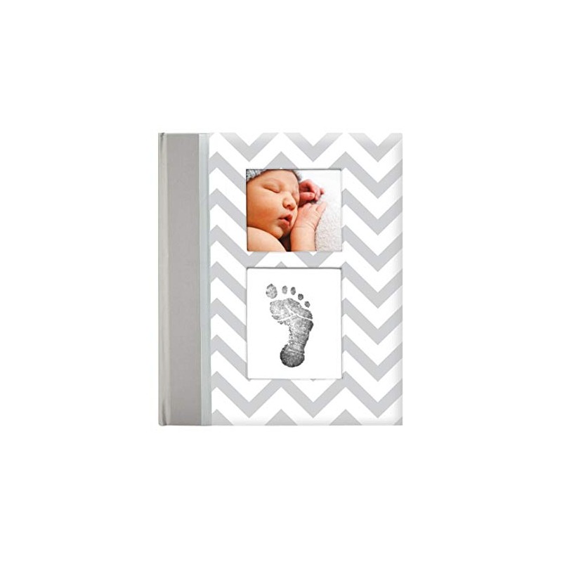 Pearhead First 5 Years Chevron Baby Memory Book with Included