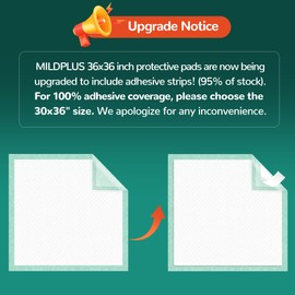 MILDPLUS Disposable Bed Pads 36'' X 36'' Heavy Duty Underpads Extra Large Incontinence Pads for Unisex Adult, Senior, Kids and Pet (30 Count)