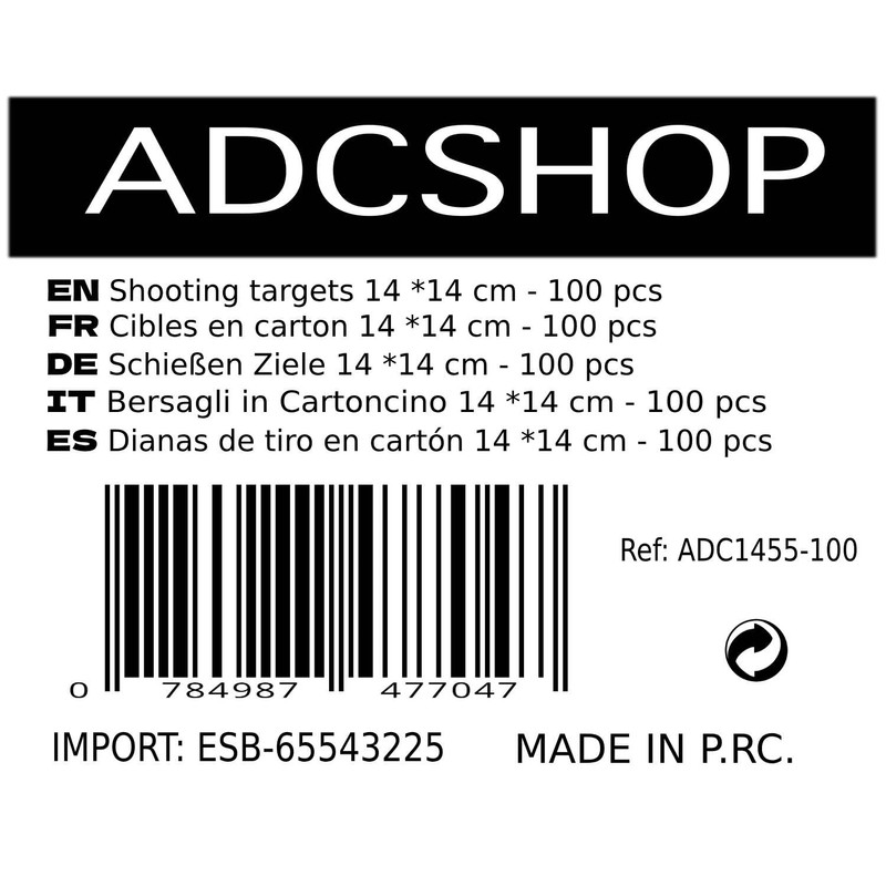 ADCHOP Targets 14 x 14 cm Pack of 100 in