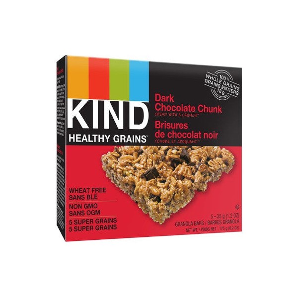 Kind Snacks Healthy Grains Dark Chocolate Chunk Bar 5 x 35g