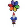 In the Breeze 2697, Gnome with 10 Inch Rainbow Flower