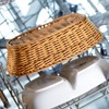Saleen Trend Basket Oval 23,5x16x6,5 cm in White, polypropylene 23.5