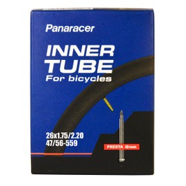 panaracer Bicycle Inner Tube Presta Valve Many Different Sizes 33-40-48-60-80mm Valves Single or Two Pack Unisex Black