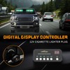 XRIDONSEN 2x 17 inch Green White Emergency Lights for Vehicles