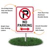 No Parking Signs Outdoor Driveway Metal 25 x 18cm No