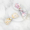 (2 types) Burnaby soft pastel ribbon hairpin rose blue /
