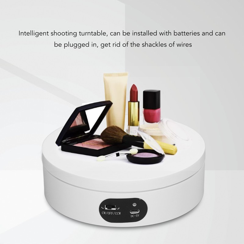 Rotating Display Stand White Epoxy Resin Flashing Motorized Rotating Display