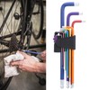 9Pcs Hex Wrench Set Steel Ball Head Colorful Extension L
