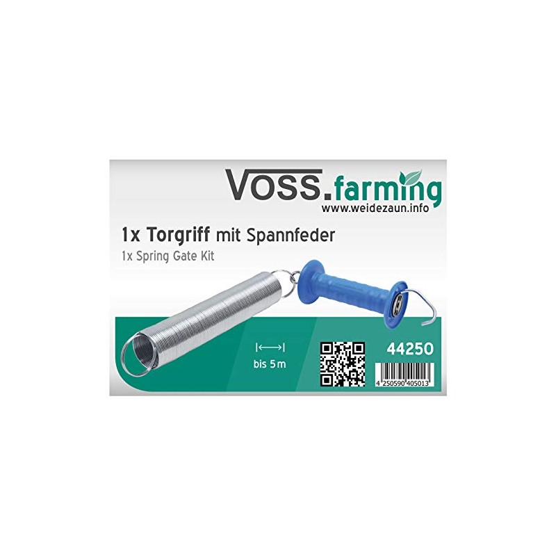 VOSS.farming Gate Handle Set with Tension Spring, Expands up to