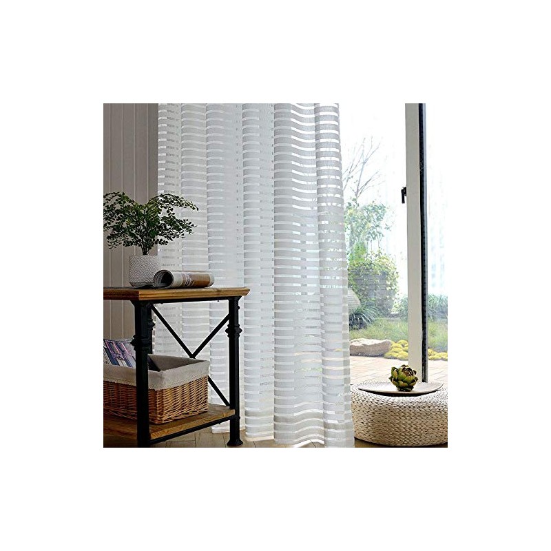 John Aird Paris Horizontal Design Net Curtain - Sold By