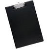 5 Star Fold-over Clipboard with Front Pocket Foolscap Black