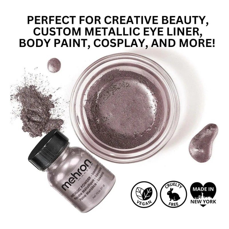 Mehron Polvo Metalico Maquillaje Profesional Facial Corporal