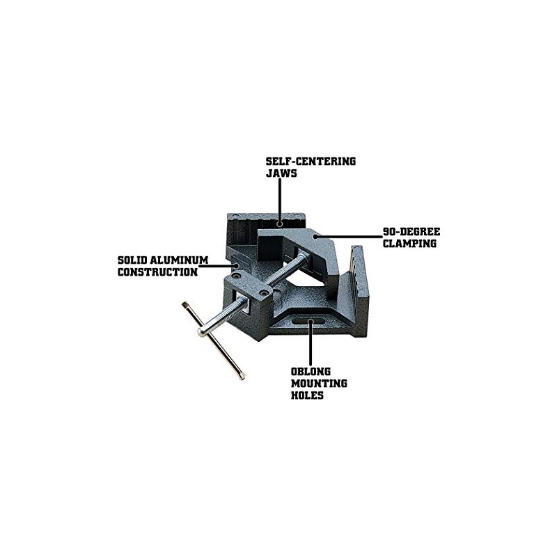 Wilton Aluminum Angle Clamp, 2-3/4" Miter Capacity, 1-3/8" Jaw Height,