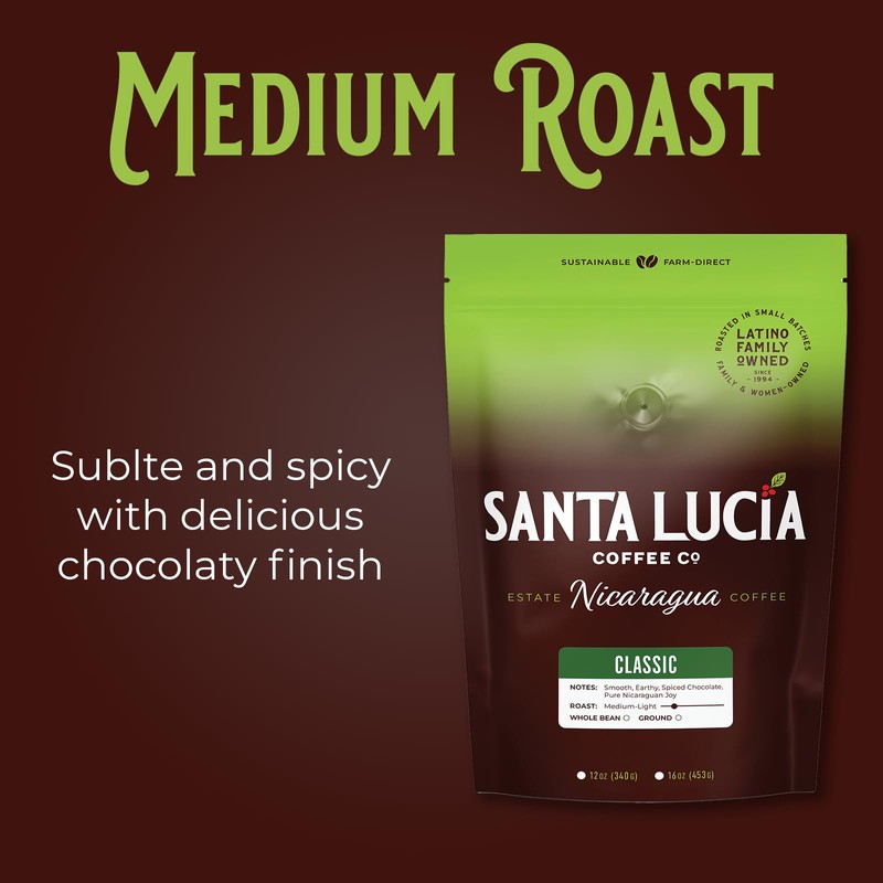 Santa Lucia Coffee - Grand Reserve Classic Medium Roast Nicaraguan
