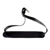 AIOLLNS Saxophone Neck Strap Black Soft Leather Padded for Alto
