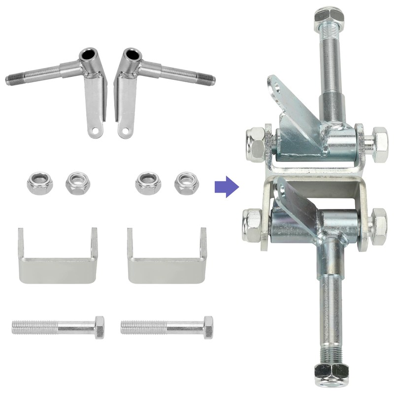 CILOYU Go Kart Steering Spindle Bracket Set 5/8" Axle 3-3/4"