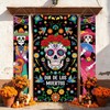 3Pcs Day of the Dead Door Cover Dia De Los