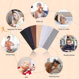 DANRENPANG 7pcs/lot Sport Yoga Headbands, Fashion Soft Elastic Cotton Sweatband Yoga Stretchy Headband for Women Man Girl