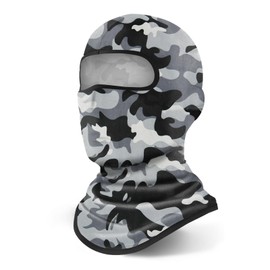 YESLIFE Grey Balaclava Ski Mask for Men and Women, Winter Face Mask, Shiesty for Skiing, Snowboarding & Motorcycle