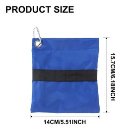 FUZVOL Golf Tees Ball Storage Bag Zippered Golf Tee Pouch with Clip Portable Golf Tees Bag Holder Pouch for Sports Golfing Accessories for Men