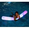 PoolCandy Inflatable Jumbo Swim Noodles (Illuminated LED Color Changing Swim