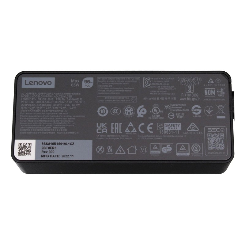 Lenovo ThinkPad T590 (20N4/20N5) Original USB-C Power Supply 65.0 Watt