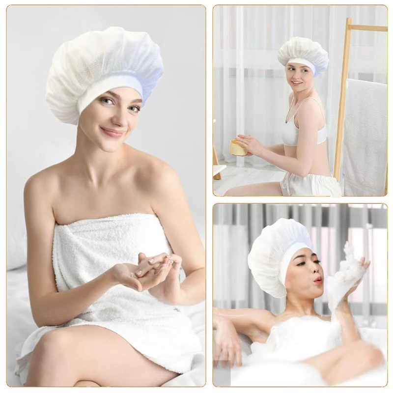 2-Pack Net Plopping Cap - Breathable Mesh for Curly Hair
