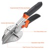 Nityunn Multi-Angle Mitre Scissors, 45-135 Degree Cutting Tool, Multifunctional Cable
