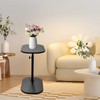 diceevil Side Table, C Shaped Side Table for Couch and